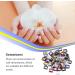 dijiusidy 50 Pieces Glass Crystal Set Eye-catching Personalized Nail Art Rhinestones DIY Handcraft Manicure Accessories for Card Making Square Ring of Angel - Buy Online on GoSupps.com