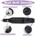 Fantexy Portable Electric Nail Drill Kit - 20000 RPM for Acrylic & Gel Nails | Home Salon Manicure & Pedicure Tools (Black) - Buy Online on GoSupps.com