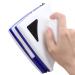 Double Side Magnetic Window Glass Cleaner Strong Magnetic Flexible Wiper Trilateral Design Built-in Sponge Suitable for Single-Glazed 3-8mm