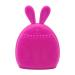 Soft Silicone Face Scrubber - Soft Silicone Face Scrubber Face Exfoliator Brush - Face Brushes for Cleansing Manual Face Scrub Clean Brush Cute Rabbit Ears Shape for Women Men Coatuiyo