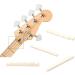 lxuebaix Durable 5 String Bass Nut Replacement Flat Bottom Electric Guitar Bass Slotted Bone Nut Music Instrument Accessories - Buy Online on GoSupps.com