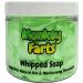Monkey Farts Whipped Soap Body Wash - 150g - Natural Oils and Butters - Fruity Scent - Vegan Friendly - Puddle of Wax - Made in the UK