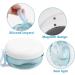 Buy Portable Denture Case - Prostheses Container with Sink Basket & Mirror | Gray False Teeth Storage Box for Bathing - Buy Online on GoSupps.com