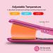 Buy Terviiix Mini Flat Iron - Adjustable Temperature Travel-Size Hair Straightener for Short Hair & Curls - Portable Dual Voltage Auto-Off Ceramic Curler in Hot Pink - Buy Online on GoSupps.com