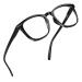 grinderPUNCH High Magnification Strong Power Readers Glasses | Available in +4.00 +4.50 +5.00 +6.00 | +5.00 Black