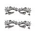 Beavorty 2 Pairs Props Party Bag Blindfold face Stickers Girl Make up Spider Web Eye Shadow Applique Spider face Stickers Filler Halloween Themed Eye Sticker Black Eye Shadow