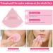 Auauy 6 PCS Triangle Makeup Powder Sponge Set - Washable & Reusable Face Puffs for Loose Powder & Foundation - Pink Makeup Tools - Buy Online on GoSupps.com