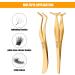 EKYSSO Eyelash Applicator Tools Set 2 PCS DIY Cluster Lash Tweezers Eyelash Clusters Tweezers for False Lashes Professional Curved Eyelashes Extension Tweezer for Individual Cluster Strip Lashes. - Buy Online on GoSupps.com