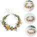 Gogogmee Artificial Flower Headband Headband Bridal Headpieces for Wedding Floral Wreath Headband Boho Hair Ties Lady Headband Flower Rose Wreath Bridal Fairy Headpiece Tiara Fabric - Buy Online on GoSupps.com