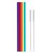 Hiware 12 Inch Extra Long Silicone Straws for Big Tumblers - 40 oz Hydro Flask/Half Gallon Water Bottle Jug/30 oz YETI/RICT/OZARK TRAIL - Flexible Straws for Extra Tall Cups and Giant Mugs - 7 Pieces