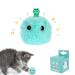 PUPPBUDD Cat Toy With Catnip Interactive Cat Ball Electric with Sound For Cat to Play Blue