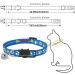 BOW CALICO Reflective Cat Collars with Bells Safe Quick Release Cat Collar Adjustable to Fit All Domestic Cats(12 Pack) - Buy Online on GoSupps.com