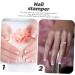 DOITOOL 2 Sets Silicone Nail Art Stamp Gel Nail Polishes Stampers for French Manicure Nail Polish Nail Stamp Kit Nail Art Tool Nail Kits Nail Tool Pointy Accessories Aluminum Alloy - Buy Online on GoSupps.com