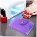 Housoutil Nail Art Card Holder Nail Template Organzier Nail Art Plate Bag Rectangular Nail Shell Stamp Template Holder Nail Art Stamp Plate Holder Nail Stamp Bracket As Manicure Purple 19x14.5cm Purple - Buy Online on GoSupps.com