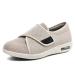 Men's Elderly Adjustable Wide Width Diabetic Shoes Breathable Shoes Non Slip Velcro Shoes for Swollen Feet Edema Widening Breathable Sneakers 10 Beige