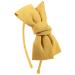 scicent Hairband Fabric Bow Headband Elastic Women's 1980s Head Band Cosplay Hair Hoop Accessories for Women and Girls Good for Carnival Party Daily Hair Bands Yellow - 16324