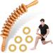 Fascia roller wood coffee massage roller wood premium mass roller wood gold-daums massage rings for muscle relaxation body contour GUA SHA massage suitable for giving away