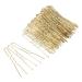 ZEAYBSR 100 Hair Needles & Metal Wave Bobby Pins - Gold Hair Clips for Girls & Women | Hairdressing Essentials & Hair Jewelry - Buy Online on GoSupps.com