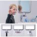 Fogless Shaving Mirror with Razor Holder | 4-Suction Cup Rectangle Shower Mirror | Anti-Fog Aluminum Frame | Modern Design for Bathroom - 7.9x6.3 inch - Buy Online on GoSupps.com