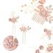 Aweisile 5-Piece Bride Hair Jewelry Set - Elegant Wedding Hair Comb & Clips - Floral Hairpins & Accessories for Brides - Buy Online on GoSupps.com