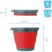 Bramble - 3 Collapsible Space Saving Portable Buckets 5 litre Multi-Use Household Cleaning Camping Buckets - Flattens to 5cm - 5L - Buy Online on GoSupps.com