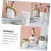 NOLITOY Cosmetic Brush Organizer 1pc David Makeup Brush Bucket Toothbrush Holder Multifunction Makeup Brush Organizer 10.5x10.2cm Golden - Buy Online on GoSupps.com