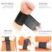 Elfzone Universal Calf Compression Sleeves - Set of 4 - Adjustable Compression Belt for Knee, Ankle, Wrist, Elbow Braces - Black & Skin Color Elastic Bandages - Buy Online on GoSupps.com