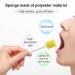 Argomax Oral Care Sponges - 100 Pcs Yellow Foam Swabs for Mouth Hygiene & Swimming | Cotton Cleaning Swabs - Buy Online on GoSupps.com