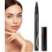 Four-Headed Eyebrow Pencil | Four-Fork 3D Eyebrow Makeup Pencil - Natural-Looking Waterproof Eyebrow Makeup Supplies for Dating Parties and Daily Use C: Grayish Brown - Buy Online on GoSupps.com