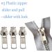 Zipper Repair Kit: 12 Pcs Sliders with Pull and Stops for Coats, Jackets - Metal, Plastic, Nylon Coils - Buy Online on GoSupps.com