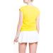 Sportkind Girls & Women Tennis & Padel T-Shirt - Loose Fit Breathable UV Protection UPF 50+ Short Sleeve Yellow - Buy Online on GoSupps.com