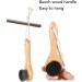 Manual Scrub Facial Brush Manual Face Cleansing Brush Blackhead Removal Wooden Long Handle Exfoliating Deep Cleansing for Travel - Buy Online on GoSupps.com
