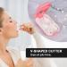 Minicoco Pill Cutter and Crusher - V-Shaped Cutters for Small or Large Pills - Pink - Buy Online on GoSupps.com