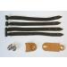 Falconry aylmeri anklets jesses & Bell set Medium (Barn owl Harris etc)