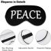 Peace Sleep Mask - Ultralight Block Out Light Eye Mask for Comfortable Sleep | Travel-Friendly Eye Cover for Men & Women - Buy Online on GoSupps.com
