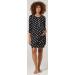 HAPPY MAMA Maternity Nursing Hospital Gown 1078 Black With Dots - Size 10-12 - Buy Online on GoSupps.com