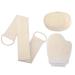 ASIV 3 in 1 loofah sponge back scrubber loofah gloves and sponge - 100% natural loofah massage wellness for velvety soft skin