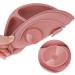 Hanmir 3 Pack Suction Cup Baby Plates - BPA Free Silicone Children's Dinnerware in Olive Green Brick Red & Gray Blue | Safe & Fun Feeding Solution for Kids - Buy Online on GoSupps.com