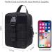 Tactical Molle Pouch First Aid Kit - Waterproof Emergency Survival Medical Bag with US Patch (Black) - Buy Online on GoSupps.com