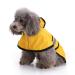 Lifeunion Dog Reflective Raincoat with Hood Harness Hole, Waterproof Slicker Poncho for Small Medium Dogs and Puppies (Medium, Yellow) Medium Yellow
