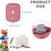 Portable Mini Medicine Bag - 2-Piece Waterproof Travel Pharmacy Pocket for First Aid & Medication Storage (Gray/Red) - Buy Online on GoSupps.com