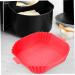CIYODO Air Fryer Pan Silicone Pans for Baking Wax Paper Non Stick Silicone Mat for Air Fryer Washable Bread Red 24X19.5X5CM - Buy Online on GoSupps.com