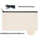 14-Piece 8x5 Inch Blank Craft DIY Canvas Pencil Case - Beige Multipurpose Travel Toiletry Pouch with Black Zipper - Buy Online on GoSupps.com