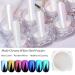 White Pearl Aurora Metallic Nail Powder - Iridescent Holographic Chrome Pigment for Glitter Manicure - 7 Colors Selection - Buy Online on GoSupps.com