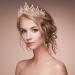 CURASA Sparkling Crystal Crown - Beautiful Tiara for Women and Girls in Rose Gold - Buy Online on GoSupps.com