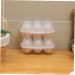 2pcs Portable Egg Box Fridge Large Capacity Egg Holder for Refrigerator Travel Shockproof Trash Can - Buy Online on GoSupps.com