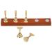 Baluue Nail Practice Stand Wood Nail Tip Art Display Stand Holder Manicure Tool with Reusable Putty Clay for Salon