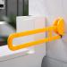 Bathroom Grab Bar Safety Support Rail Stainless Steel Grab Bar Handicapped Grab Bar 24 30 Inch White and Yellow - Foldable Wall Mou - Buy Online on GoSupps.com