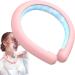 Cooling Neck Tube | Portable Cooling Neck Wrap Reusable Cold Gel Ice Pack Portable Cooling Neck Wraps Portable Ice Collar Fan pink - Buy Online on GoSupps.com