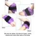Conbella Ankle Ice Therapy Wrap with Adjustable Brace - Hot Cold Gel Pack for Sprained Ankles, Plantar Fasciitis, Achilles Tendonitis - Purple - Buy Online on GoSupps.com